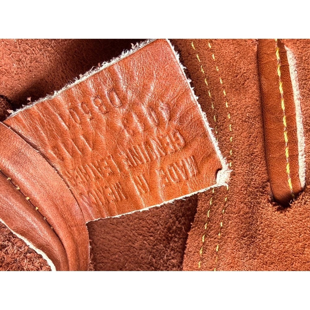 Rare Frye Vintage Cognac Leather Drawstring Bucket Bag Crossbody DB501 Mexico - Picture 8 of 15